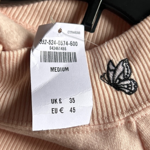 Hollister Pink Crewneck Sweater Butterfly Medium Women - Picture 11 of 12